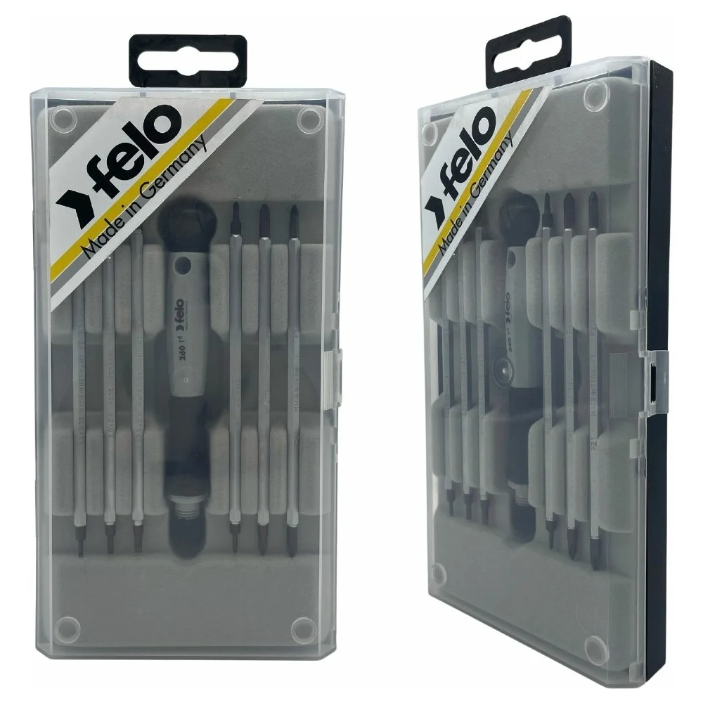 Набор отверток для точных работ Felo с двухсторонними сменными стержнями, SL, PH, PZ, 6 шт 28090706 — детальное фото