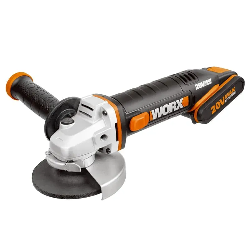 Угловая шлифмашина (болгарка) WORX WX800 20V 115мм аккумуляторная — детальное фото