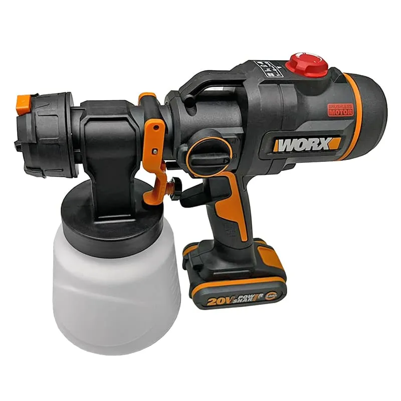 Краскопульт WORX WX020.9 20V бесщеточный аккумуляторный — детальное фото