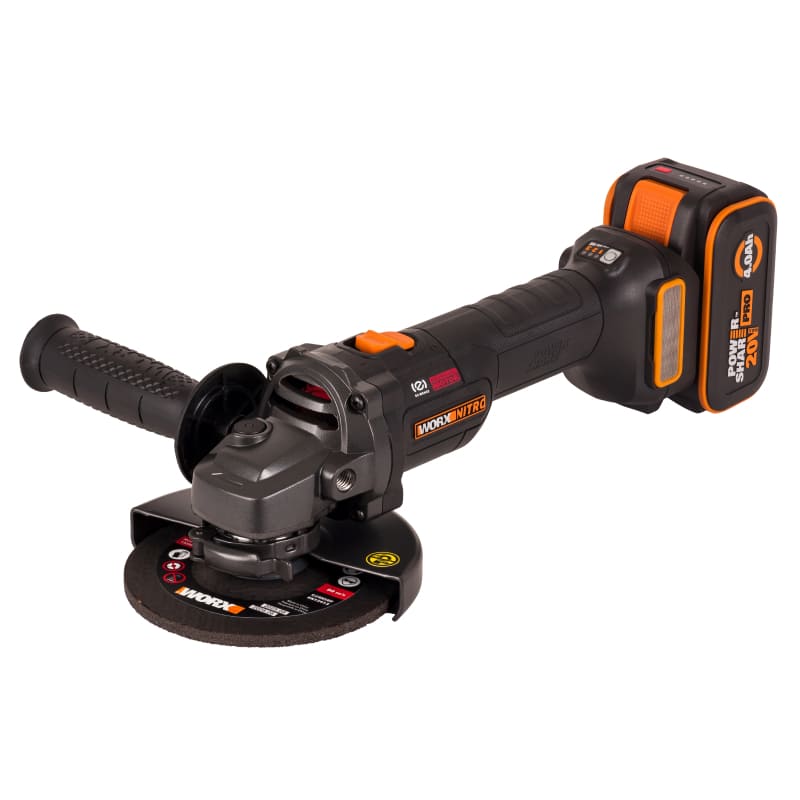 Угловая шлифмашина (болгарка) WORX WX814.9 20V 125мм бесщеточная аккумуляторная без батареи и зарядки — детальное фото