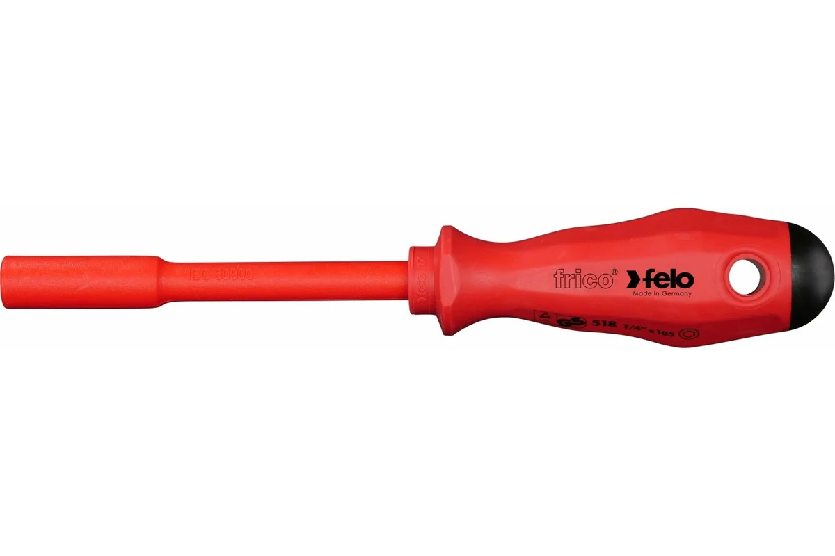 Диэлектрическая отвертка Felo под биты 1/4" 51812590 — детальное фото