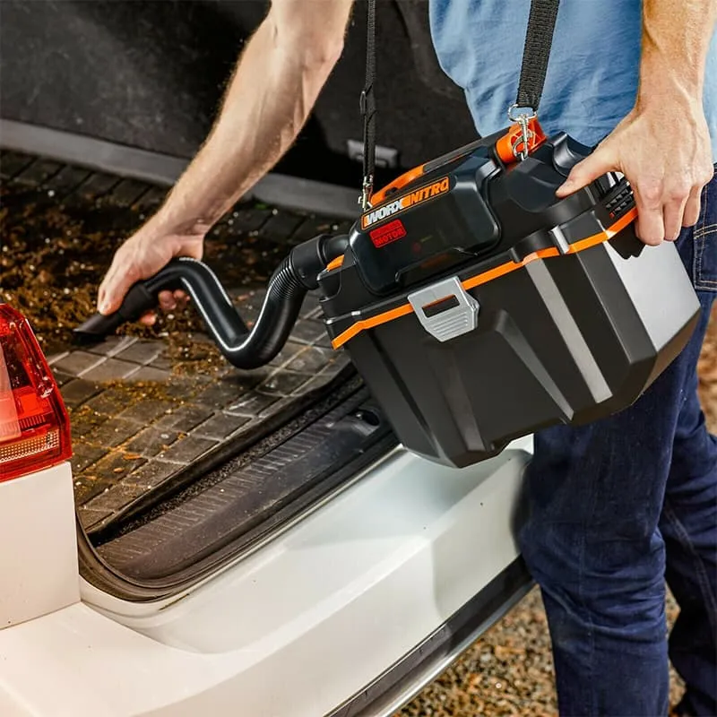 Пылесос хозяйственный для сухой и влажной уборки WORX NITRO WX031.9 20V аккумуляторный — детальное фото