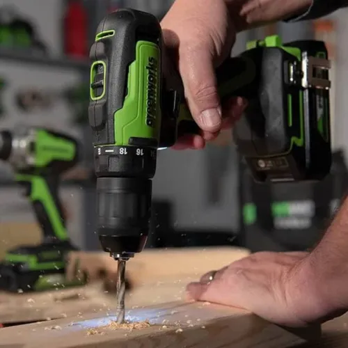 Дрель-шуруповерт Greenworks GD24DD35 24V 3704007  бесщеточная аккумуляторная — детальное фото