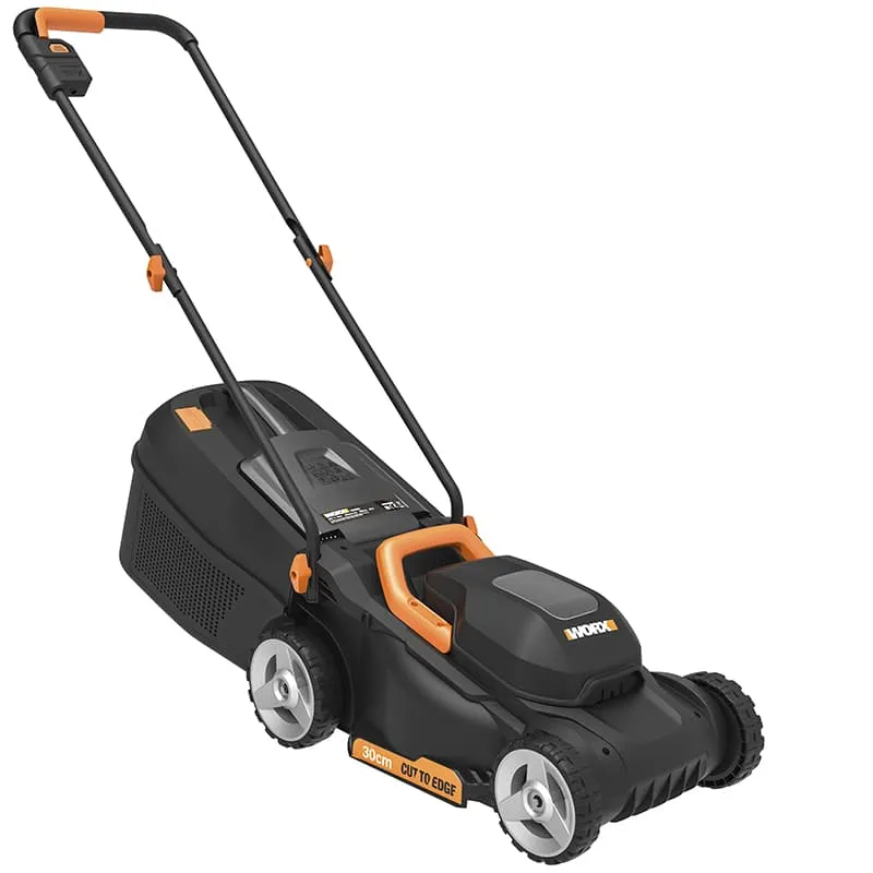Газонокосилка WORX WG730E 20V 30см аккумуляторная бесщеточная — детальное фото