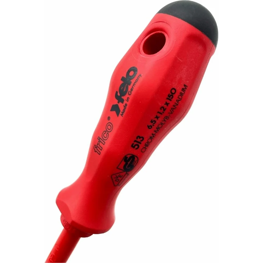 Диэлектрическая шлицевая отвертка Felo SL 6,5x1,2 51306590 — детальное фото