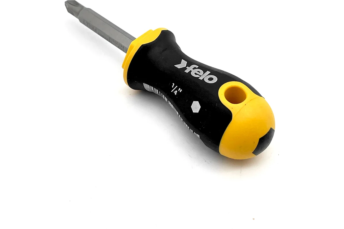 Отвертка Felo Ergonic Stubby с двухсторонней битой SL5.5хPH2, 60 мм 46926010 — детальное фото