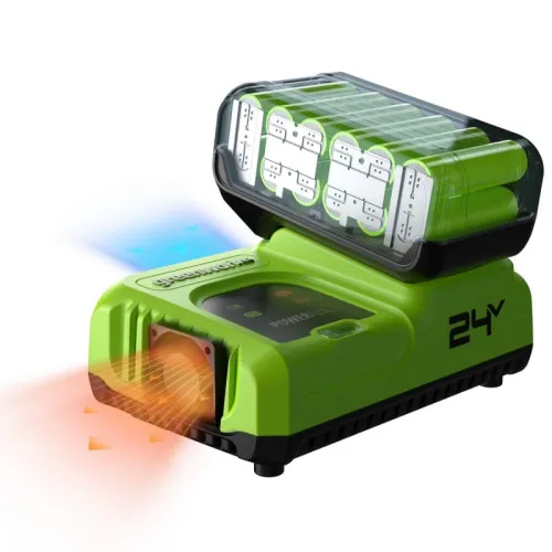 Ультрабыстрое зарядное устройство Greenworks G24C8 24V 2958707 (8 A) — детальное фото