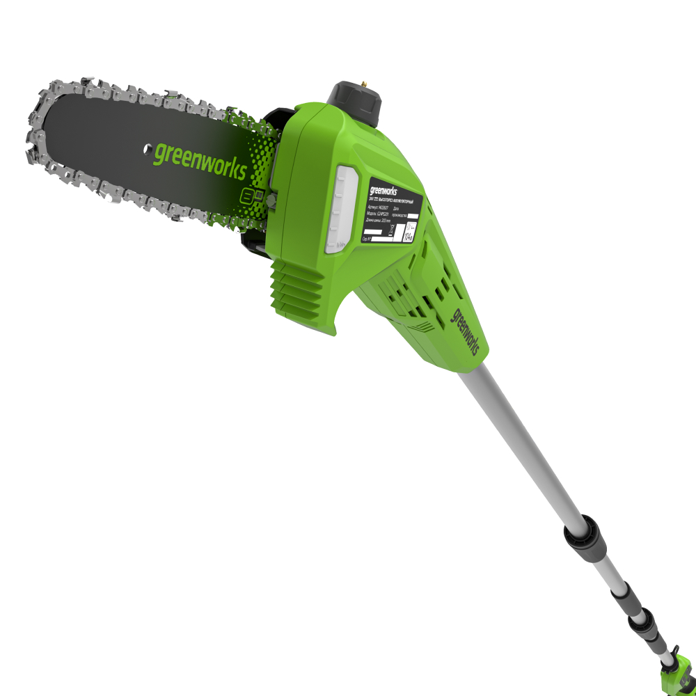 Высоторез-сучкорез Greenworks G24PS201 24V 1402607 (20 см) аккумуляторный — детальное фото