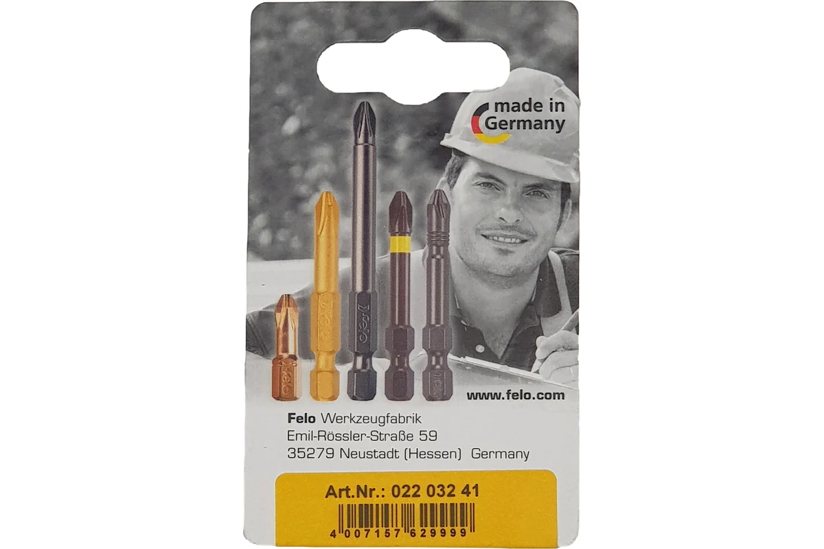 Бита крестовая ударная Impact (2 шт; PH3; 25 мм) Felo 02203241 — детальное фото