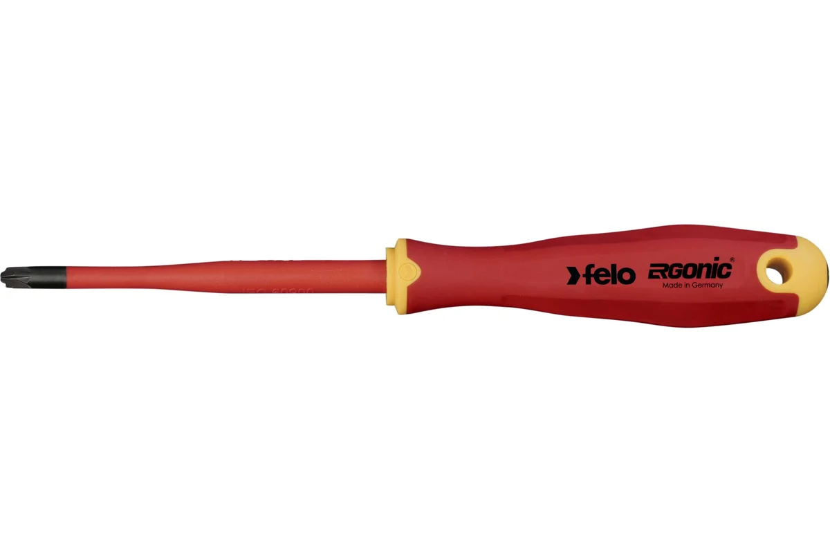 Диэлектрическая крестовая отвертка Felo Ergonic +/- E-SLIM Z 2X100 41729390 — детальное фото