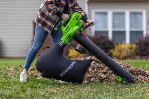 Воздуходувка-пылесос Greenworks GD60BVII 60V 2409307 (368 км/ч) бесщеточная аккумуляторная — детальное фото