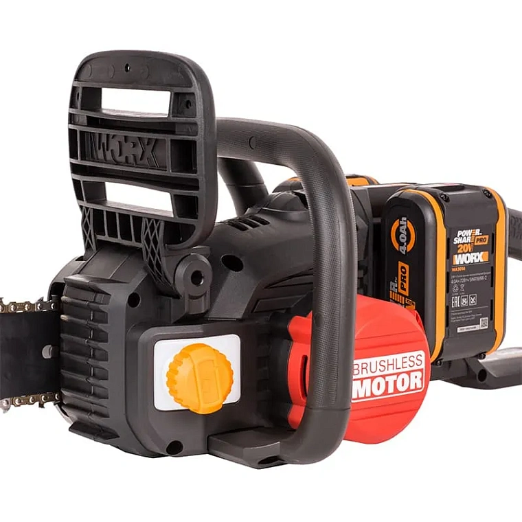 Пила цепная компактная WORX NITRO WG385E 40V 40см аккумуляторная бесщеточная